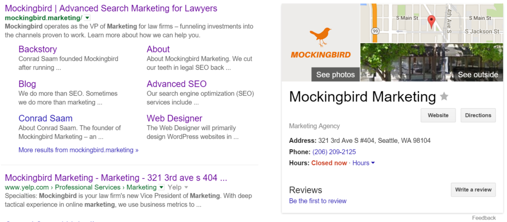 Sitelinks and knowledge graph rich snippets