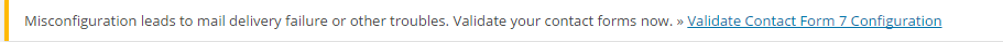 contact form 7 validation message