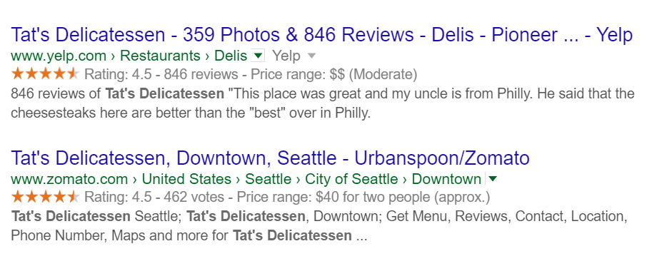 Four and a half stars? Sounds like a good place to eat.