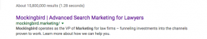 Mockingbird Marketing SERP