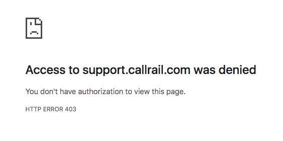 CallRail Won't Let You Submit a Ticket