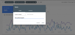 Google Regex for Search Console Rollout